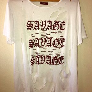 Distressed Savage T